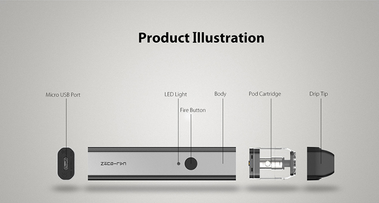 Uwell Caliburn illustration